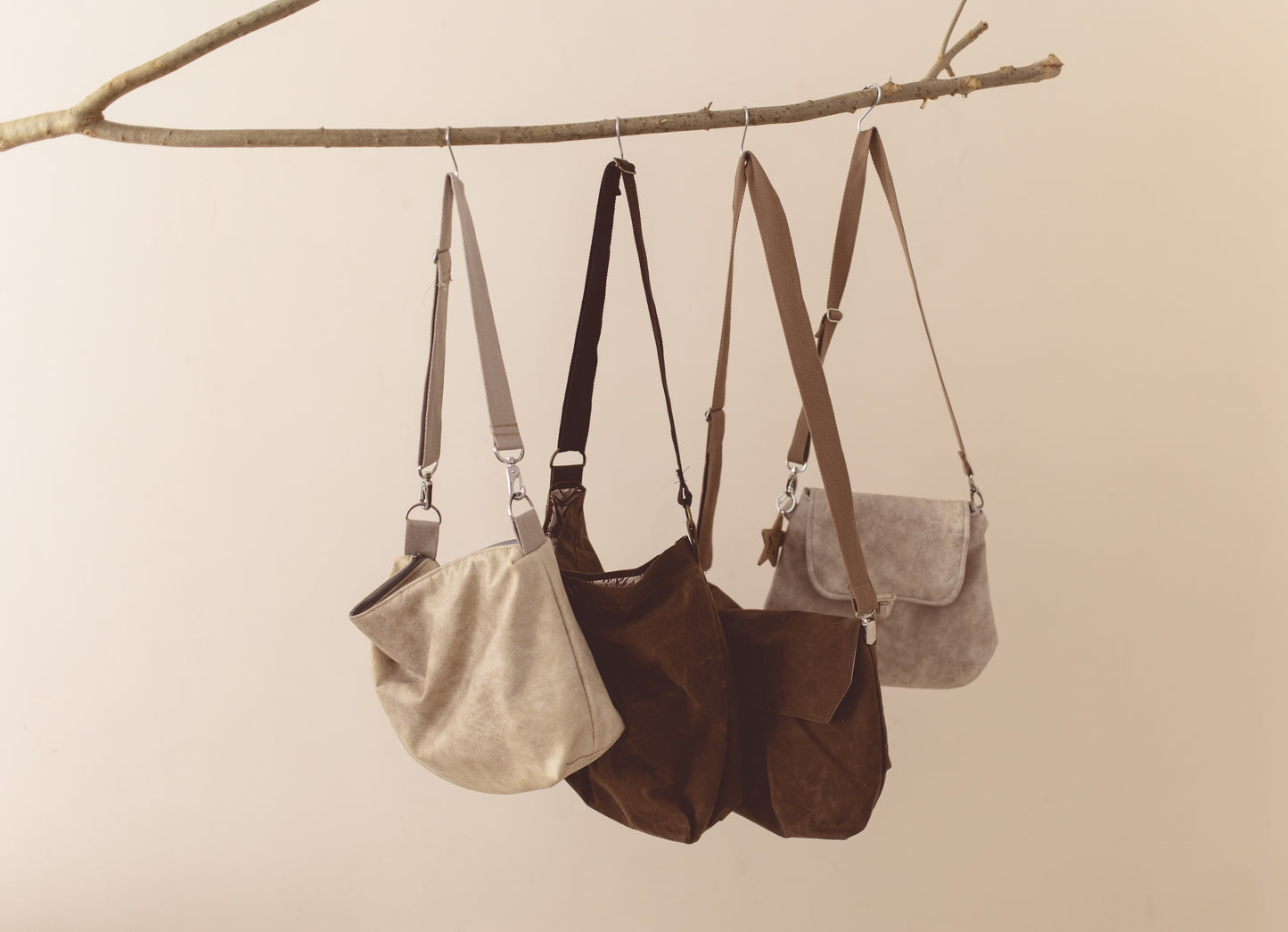 Umhängetasche beige
