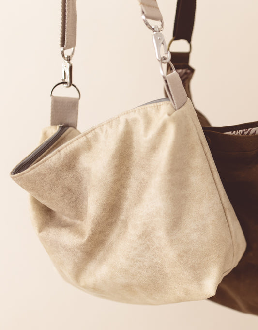 Umhängetasche beige